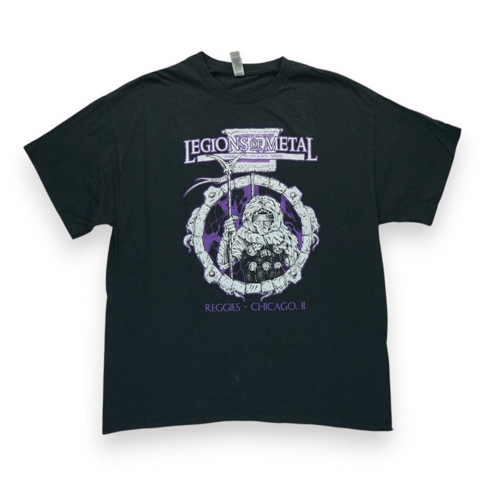 Legions Of Metal Reggies Chicago IL 2022 Men's T-Shirt Size XL Short‎ Dleeve